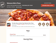 Tablet Screenshot of mymamamiaspizza.com